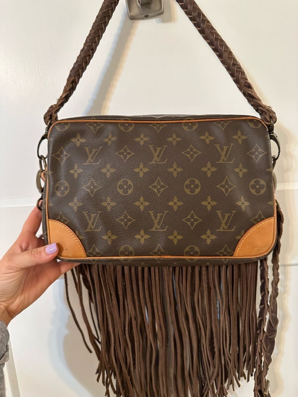 VINTAGE BOHO BAG Louis Vuitton Monogram Fringe Crossbody Bag - Riviera - Picture 3 of 14